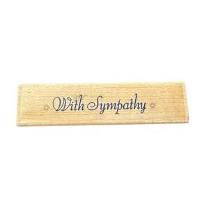 Hero Arts With Sympathy Rubber Stamp